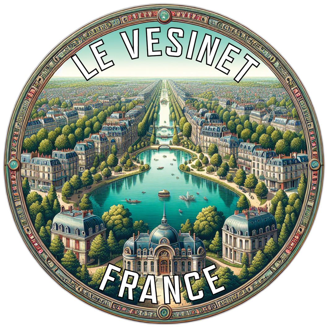 Le Vesinet France Souvenir Vinyl Decal Sticker 2-Inch