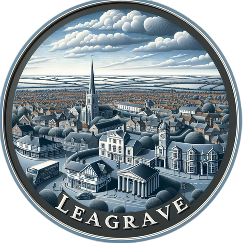 Leagrave United Kingdom Souvenir Die Cut Flat Magnet 6-Inch