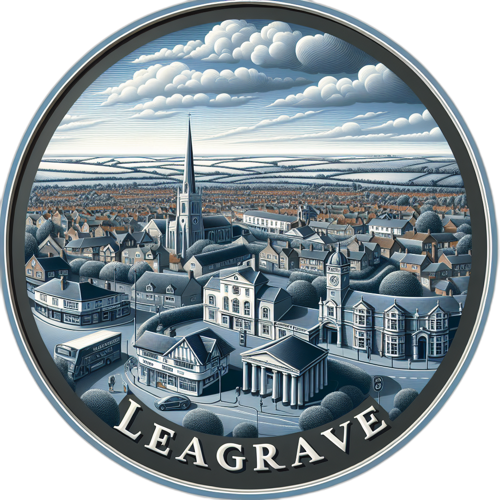 Leagrave United Kingdom Souvenir Die Cut Flat Magnet 6-Inch