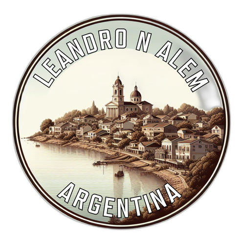 Leandro N Alem Argentina Souvenir Die Cut Flat Magnet 2-Inch