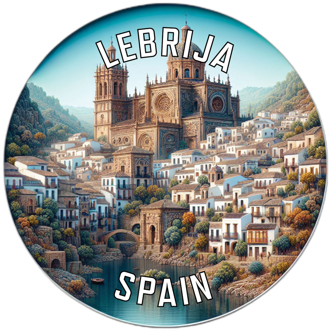 Lebrija Spain Souvenir Die Cut Flat Magnet 3-Inch
