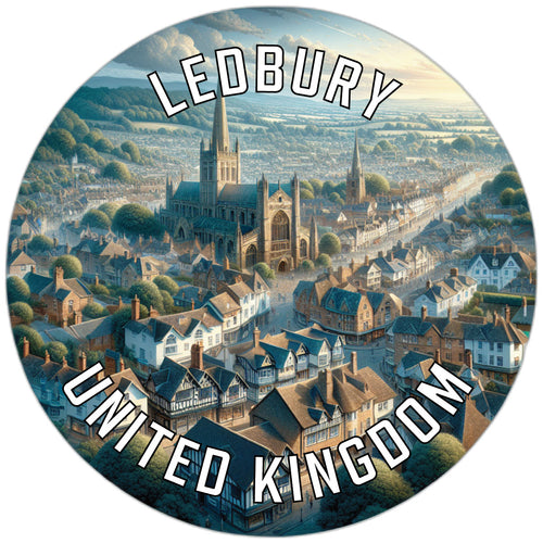 Ledbury United Kingdom Souvenir Die Cut Flat Magnet 6-Inch