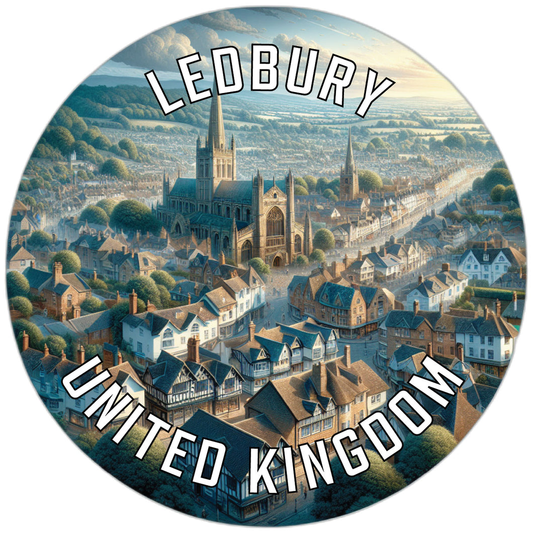 Ledbury United Kingdom Souvenir Die Cut Flat Magnet 6-Inch