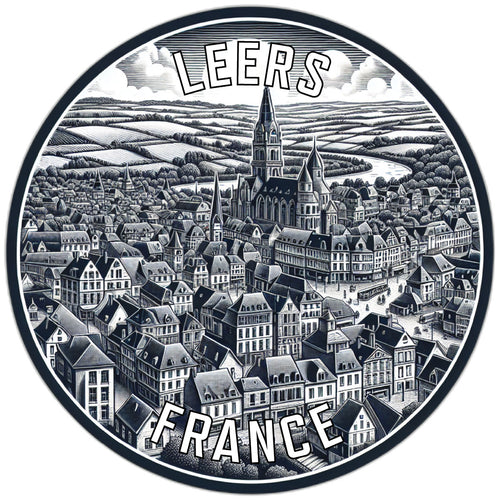 Leers France Souvenir Die Cut Flat Magnet 6-Inch