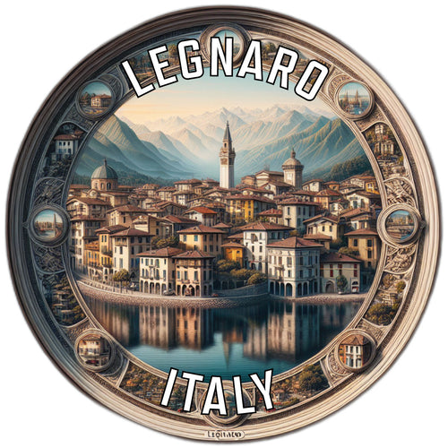 Legnaro Italy Souvenir Die Cut Flat Magnet 6-Inch