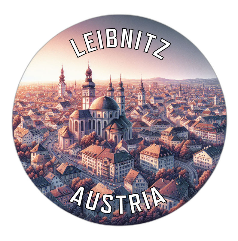 Leibnitz Austria Souvenir Die Cut Flat Magnet 2-Inch