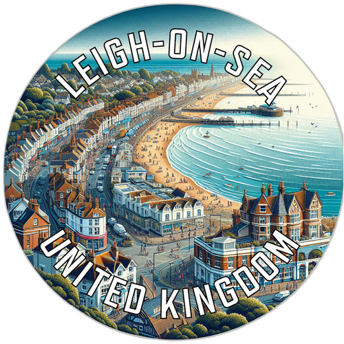 Leigh on Sea United Kingdom Souvenir Die Cut Flat Magnet 2-Inch
