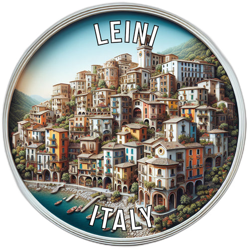 Leini Italy Souvenir Die Cut Flat Magnet 2-Inch