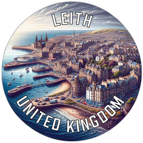 Leith United Kingdom Souvenir Die Cut Flat Magnet 2-Inch