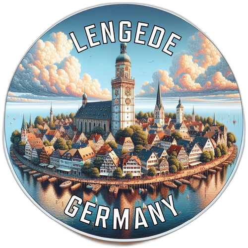 Lengede Germany Souvenir Die Cut Flat Magnet 2-Inch