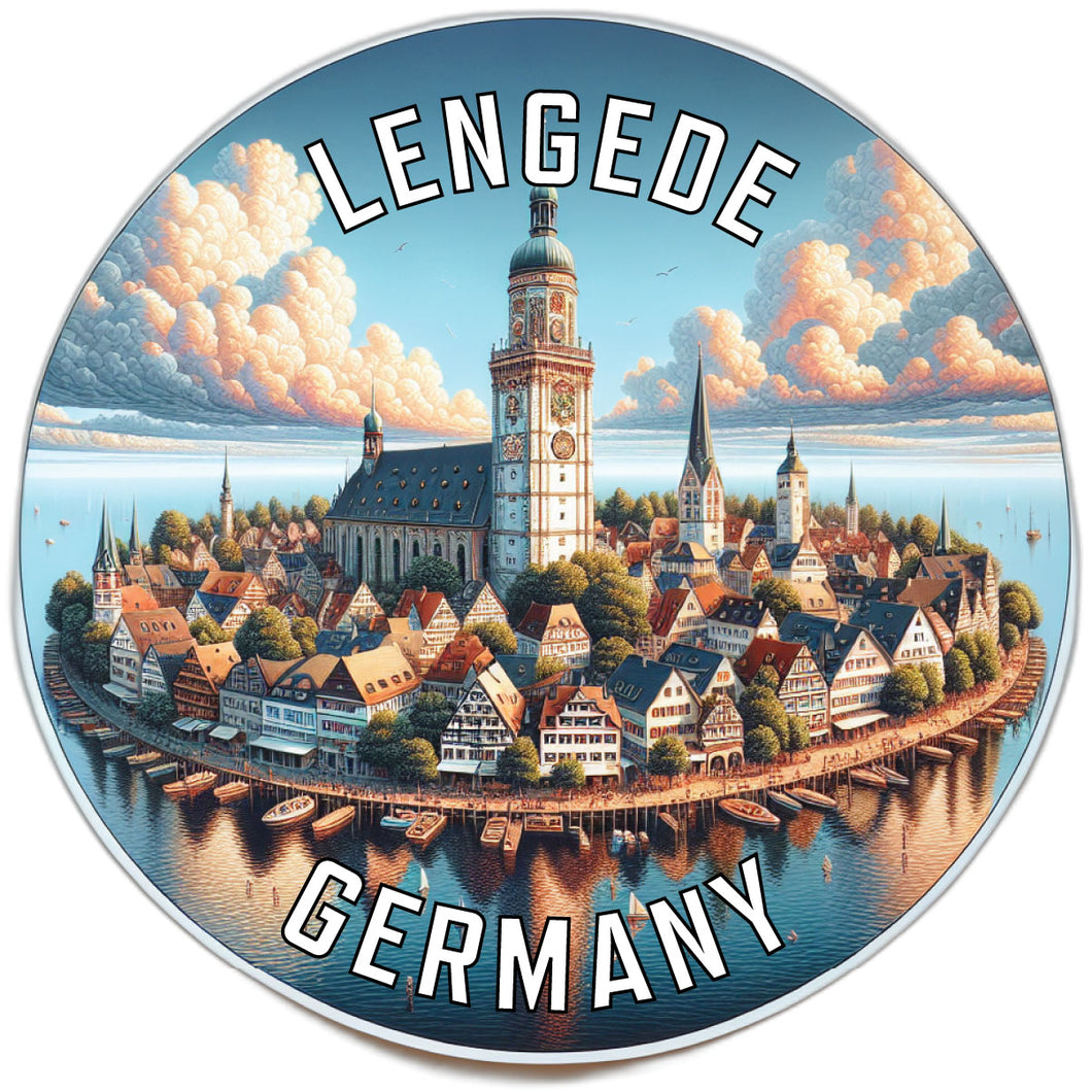 Lengede Germany Souvenir Die Cut Flat Magnet 2-Inch