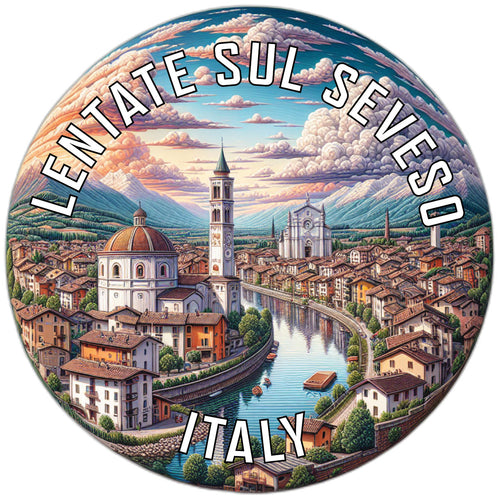 Lentate sul Seveso Italy Souvenir Die Cut Flat Magnet 2-Inch