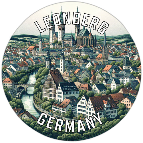 Leonberg Germany Souvenir Die Cut Flat Magnet 2-Inch