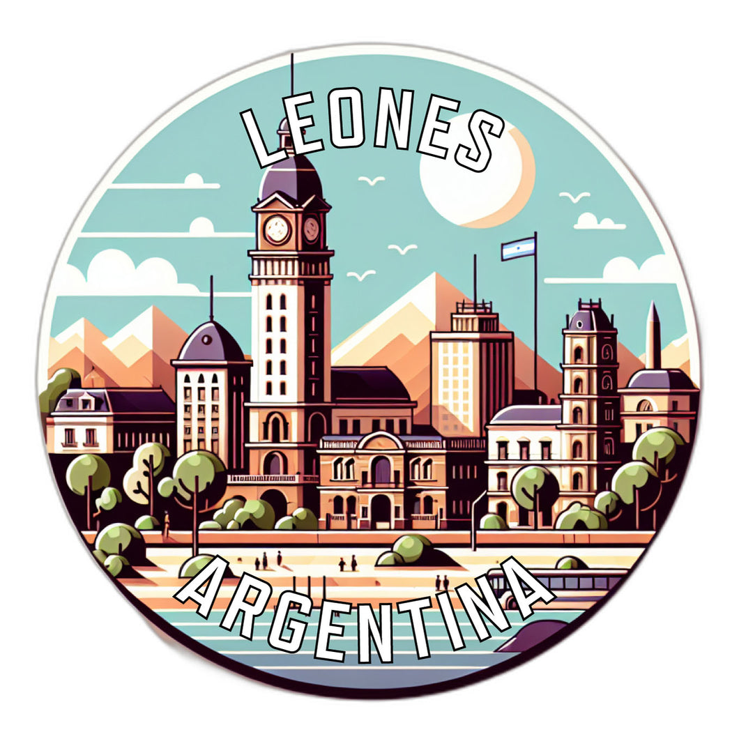 Leones Argentina Souvenir Vinyl Decal Sticker 2-Inch