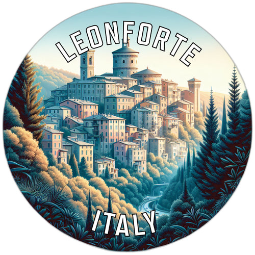 Leonforte Italy Souvenir Die Cut Flat Magnet 2-Inch