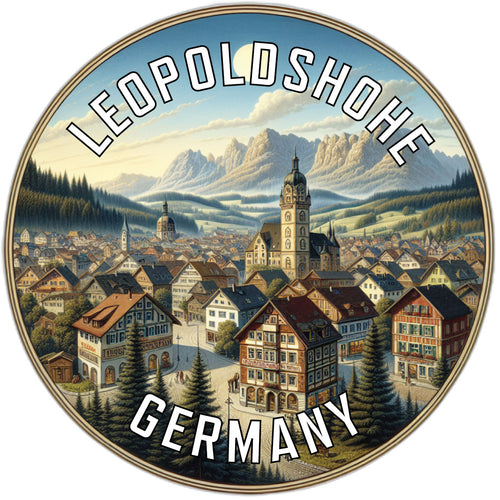 Leopoldshohe Germany Souvenir Die Cut Flat Magnet 6-Inch