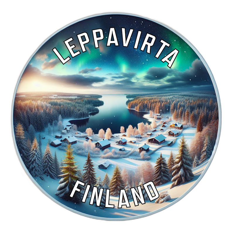 Leppavirta Finland Souvenir Die Cut Flat Magnet 2-Inch