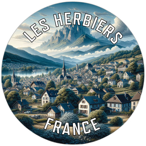 Les Herbiers France Souvenir Vinyl Decal Sticker 3-Inch