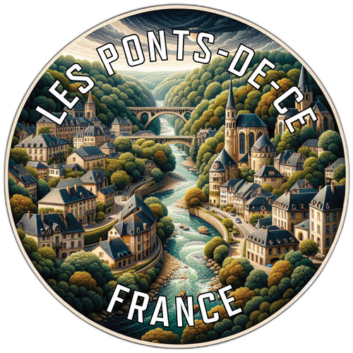 Les Ponts de Ce France Souvenir Vinyl Decal Sticker 2-Inch