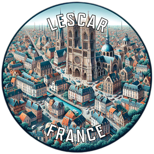 Lescar France Souvenir Vinyl Decal Sticker 6-Inch