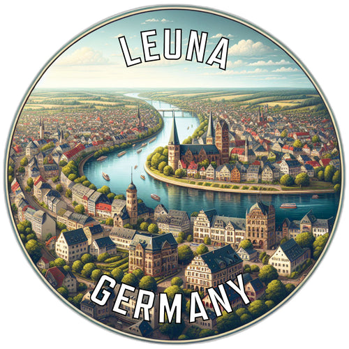 Leuna Germany Souvenir Vinyl Decal Sticker 2-Inch