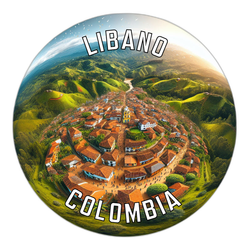 Libano Colombia Souvenir Die Cut Flat Magnet 2-Inch