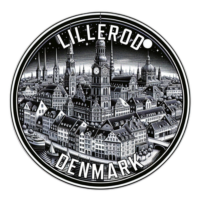 Lillerod Denmark Souvenir Vinyl Decal Sticker 2-Inch