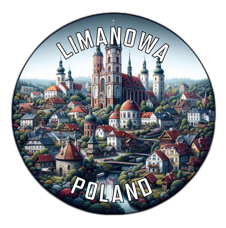 Limanowa Poland Souvenir Die Cut Flat Magnet 2-Inch
