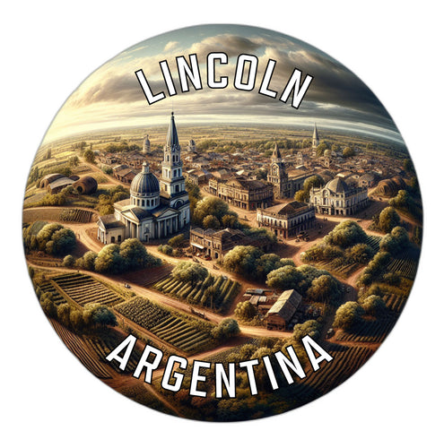 Lincoln Argentina Souvenir Die Cut Flat Magnet 2-Inch