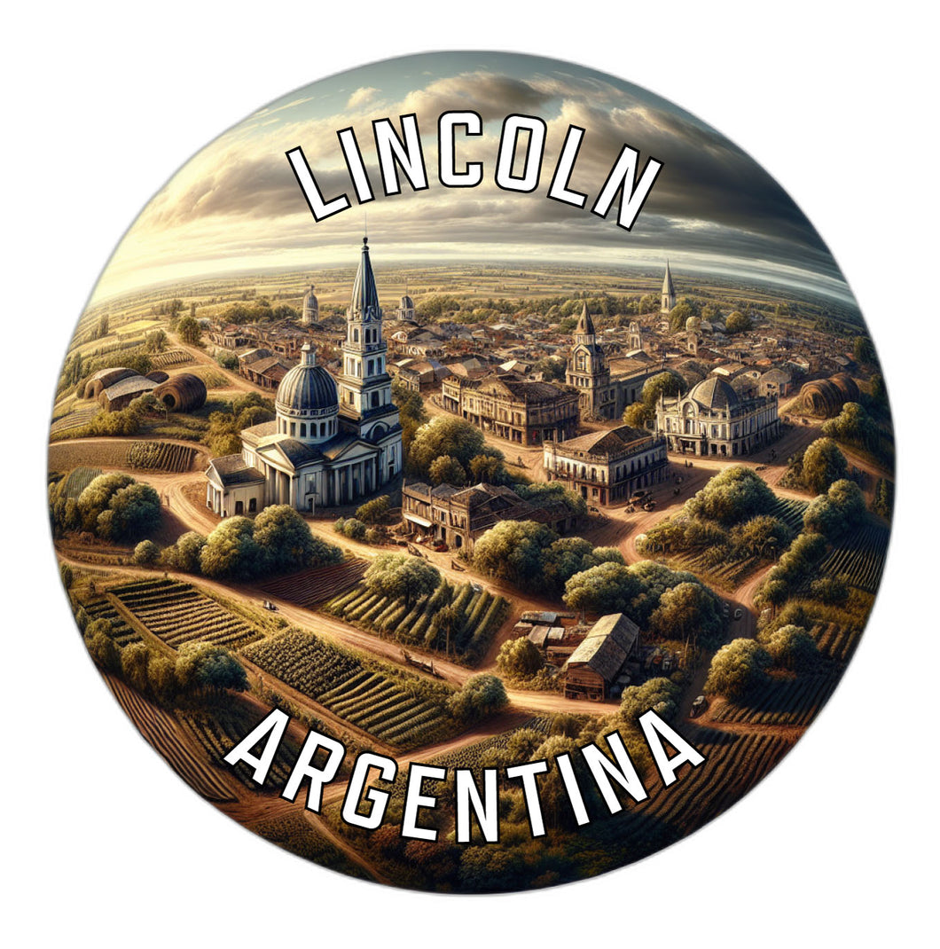Lincoln Argentina Souvenir Die Cut Flat Magnet 2-Inch