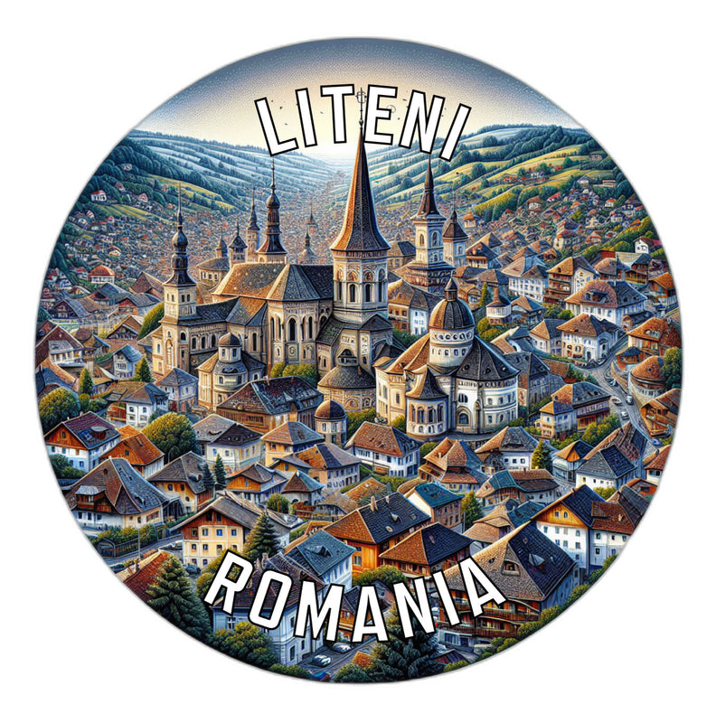 Liteni Romania Souvenir Vinyl Decal Sticker 2-Inch