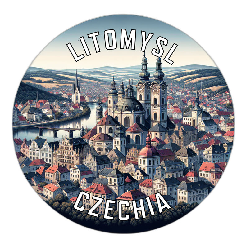 Litomysl Czechia Souvenir Die Cut Flat Magnet 2-Inch