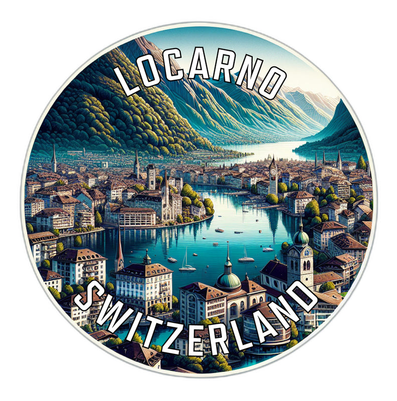 Locarno Switzerland Souvenir Vinyl Decal Sticker 2-Inch