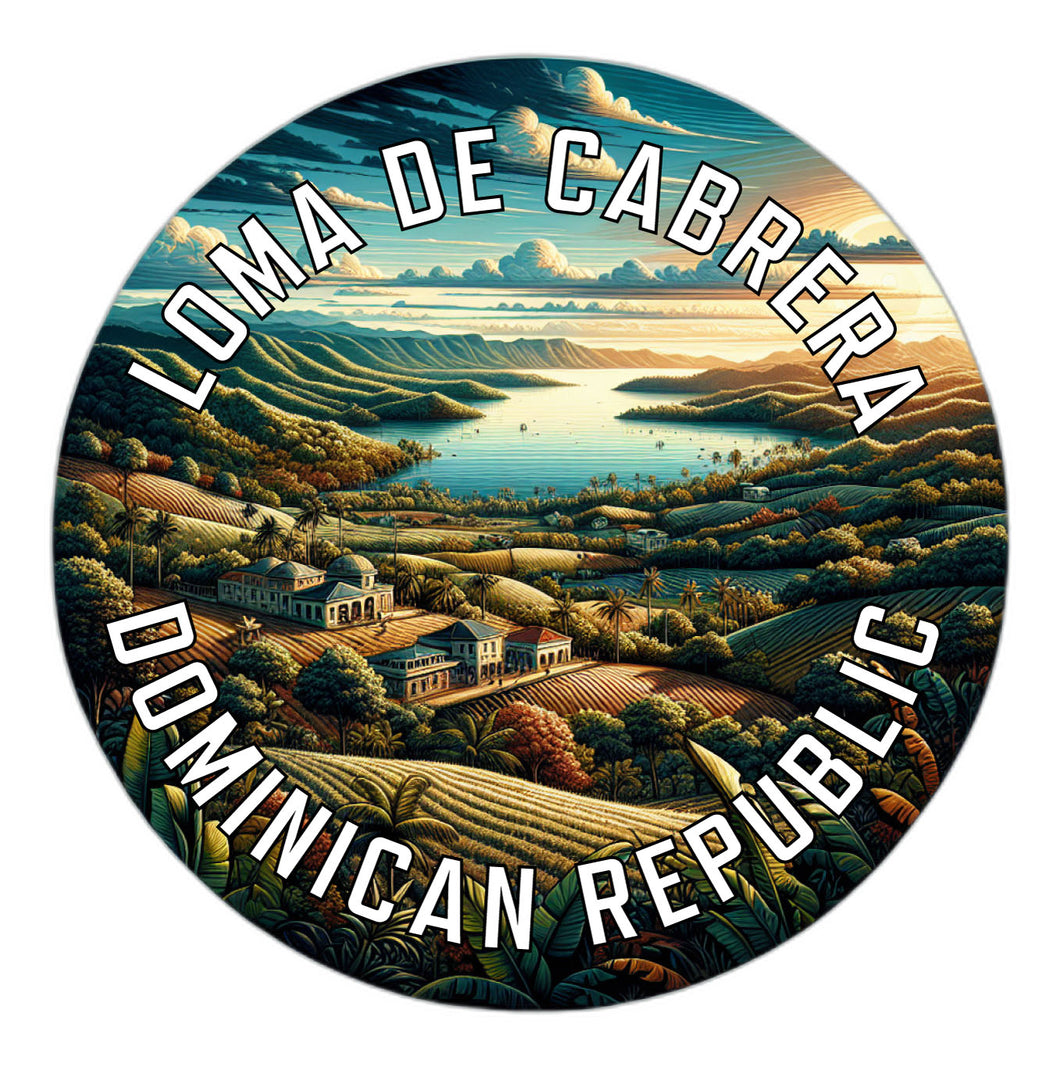 Loma de Cabrera Dominican Republic Souvenir Vinyl Decal Sticker 2-Inch