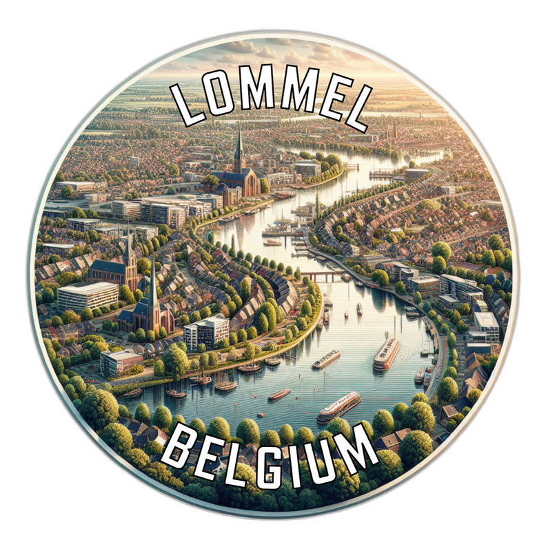 Lommel Belgium Souvenir Vinyl Decal Sticker 2-Inch