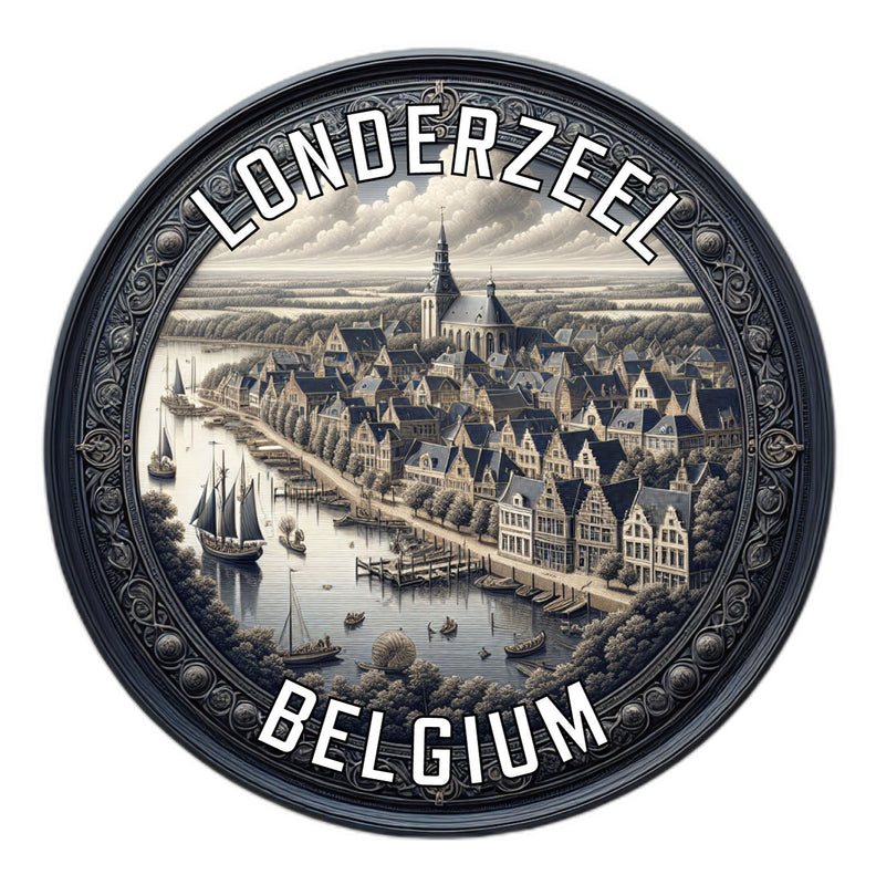 Londerzeel Belgium Souvenir Die Cut Flat Magnet 6-Inch