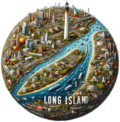 Long Island New York Souvenir Vinyl Decal Sticker 2-Inch