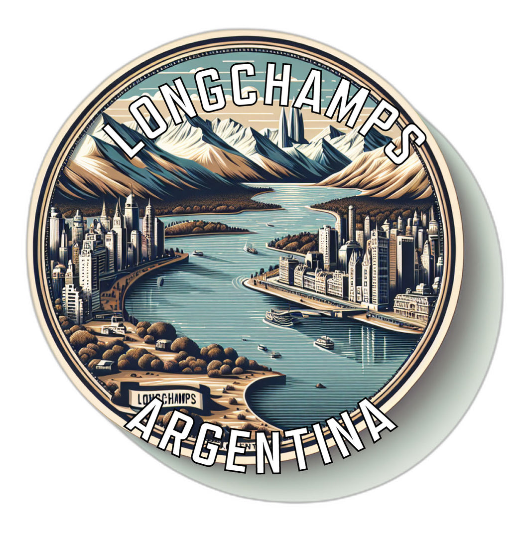 Longchamps Argentina Souvenir Die Cut Flat Magnet 2-Inch