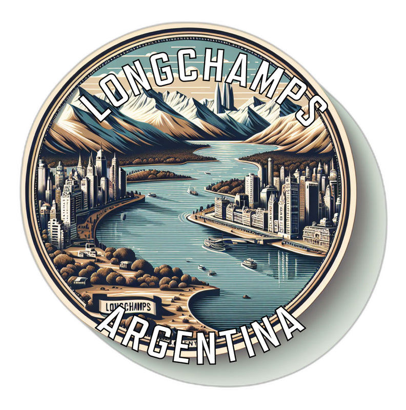 Longchamps Argentina Souvenir Die Cut Flat Magnet 2-Inch