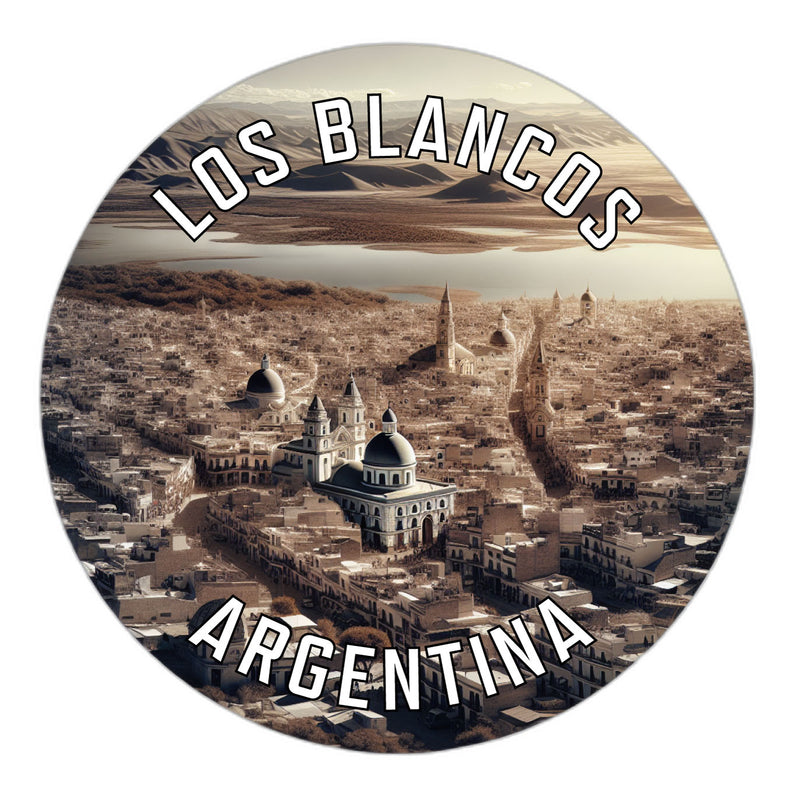 Los Blancos Argentina Souvenir Die Cut Flat Magnet 2-Inch