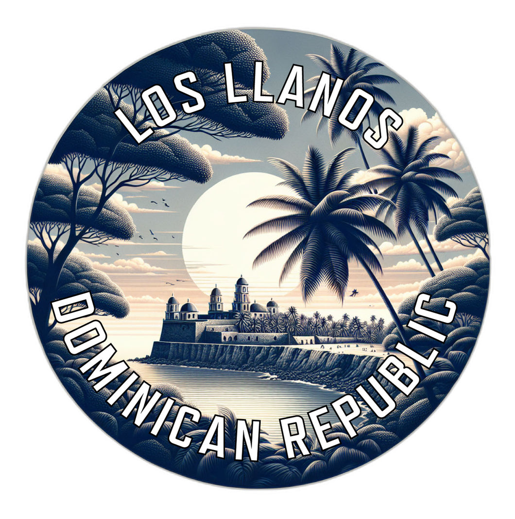 Los Llanos Dominican Republic Souvenir Vinyl Decal Sticker 2-Inch