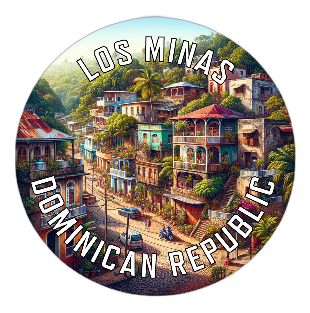 Los Minas Dominican Republic Souvenir Vinyl Decal Sticker 2-Inch