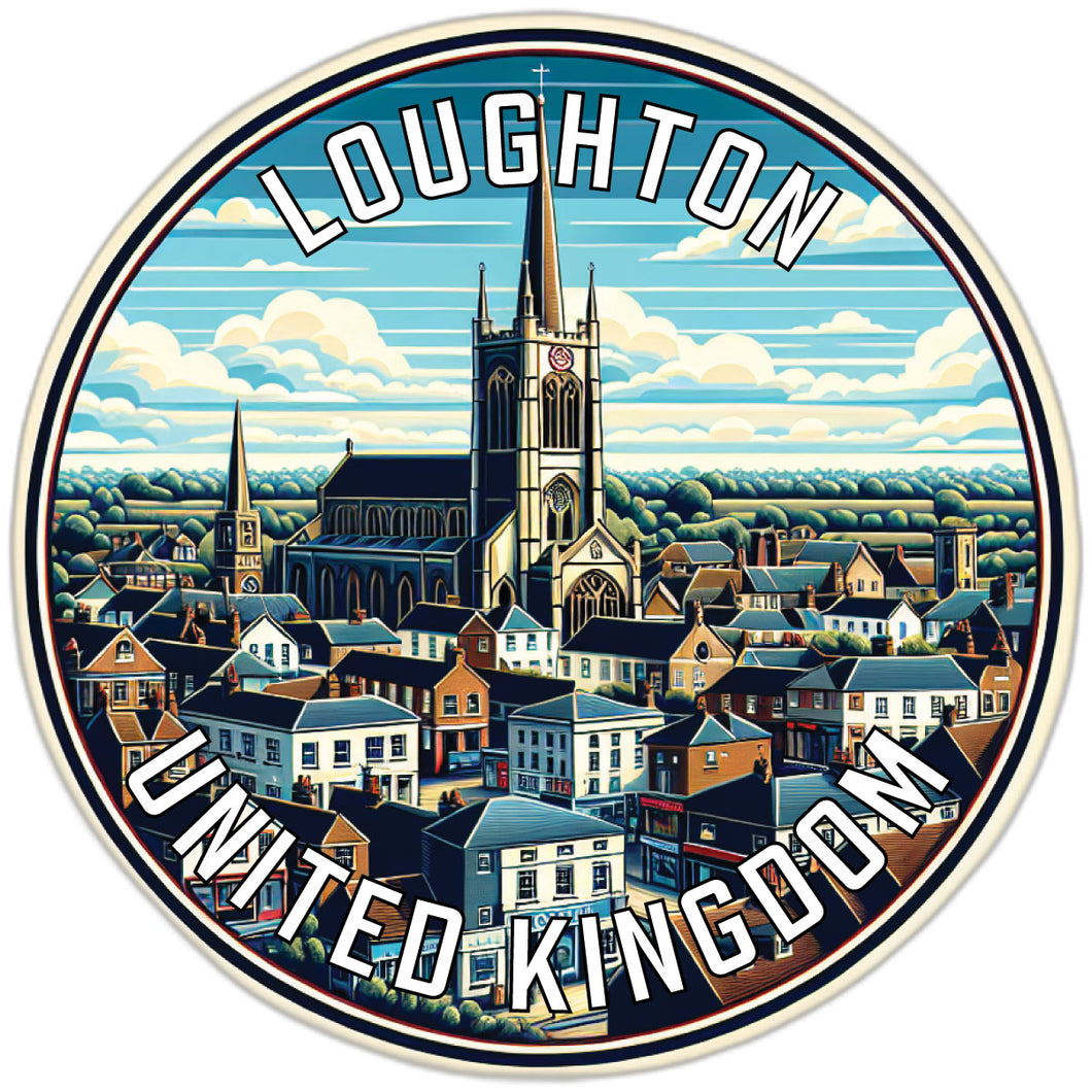 Loughton United Kingdom Souvenir Vinyl Decal Sticker 2-Inch