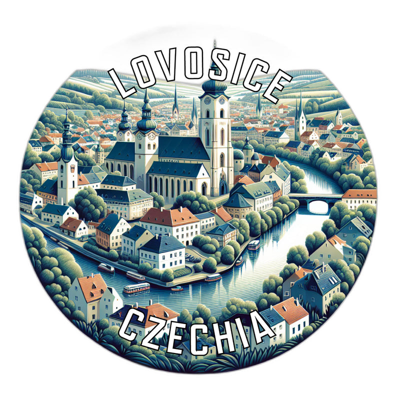 Lovosice Czechia Souvenir Die Cut Flat Magnet 2-Inch