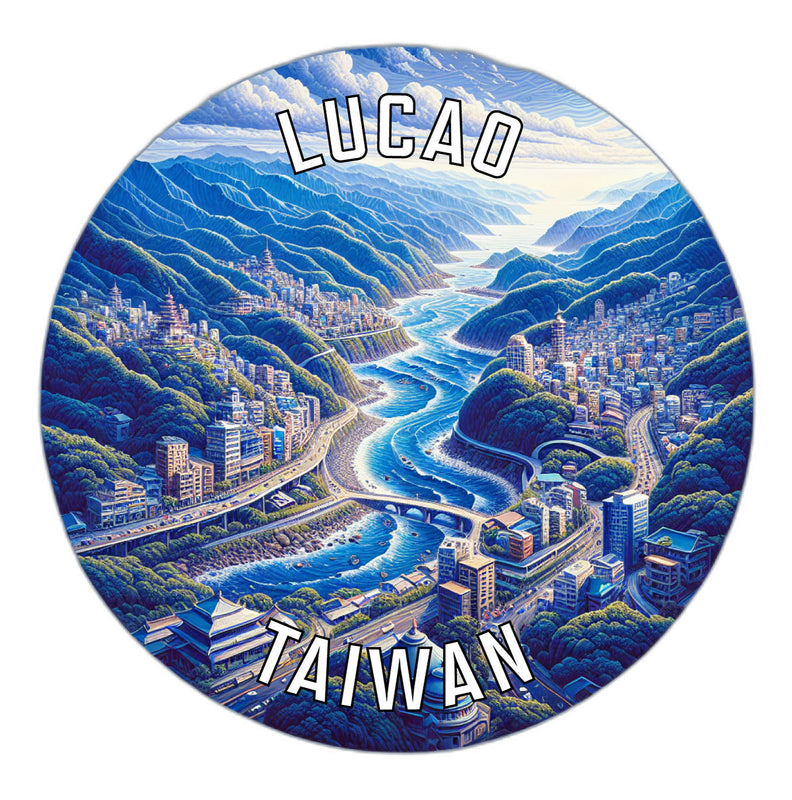 Lucao Taiwan Souvenir Vinyl Decal Sticker 2-Inch