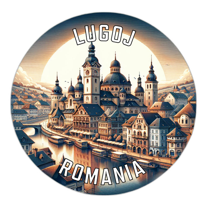 Lugoj Romania Souvenir Vinyl Decal Sticker 6-Inch