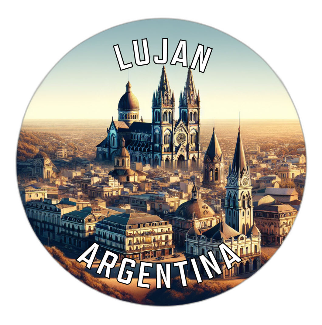 Lujan Argentina Souvenir Die Cut Flat Magnet 4-Inch