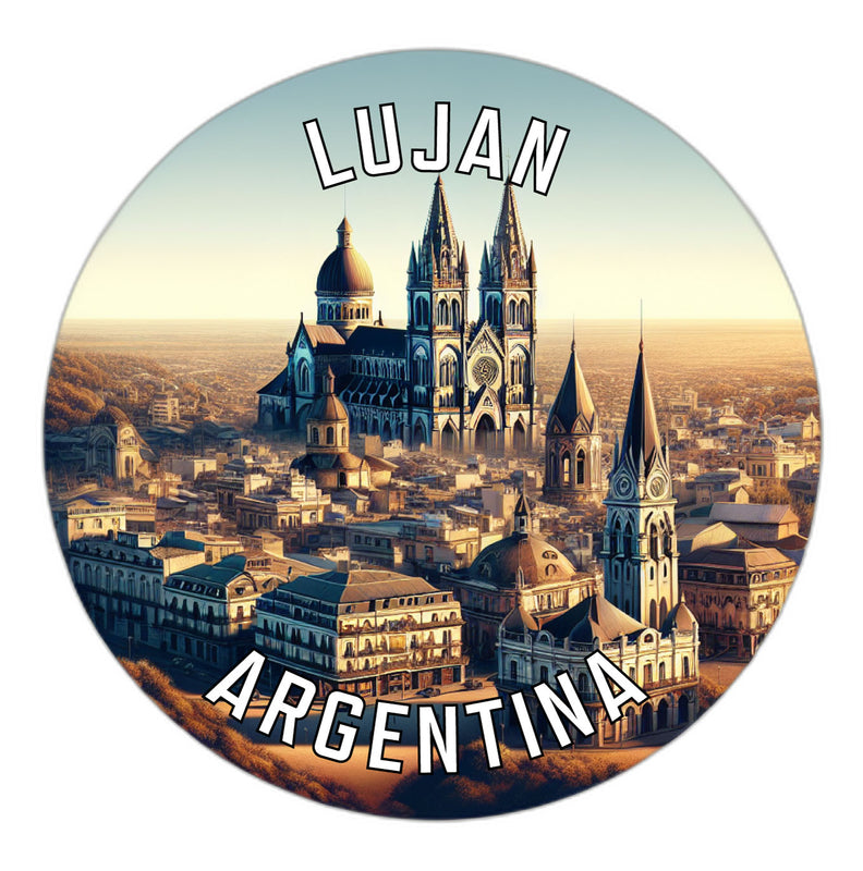 Lujan Argentina Souvenir Die Cut Flat Magnet 4-Inch
