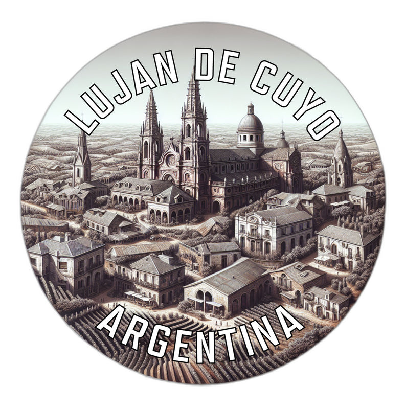 Lujan de Cuyo Argentina Souvenir Die Cut Flat Magnet 2-Inch