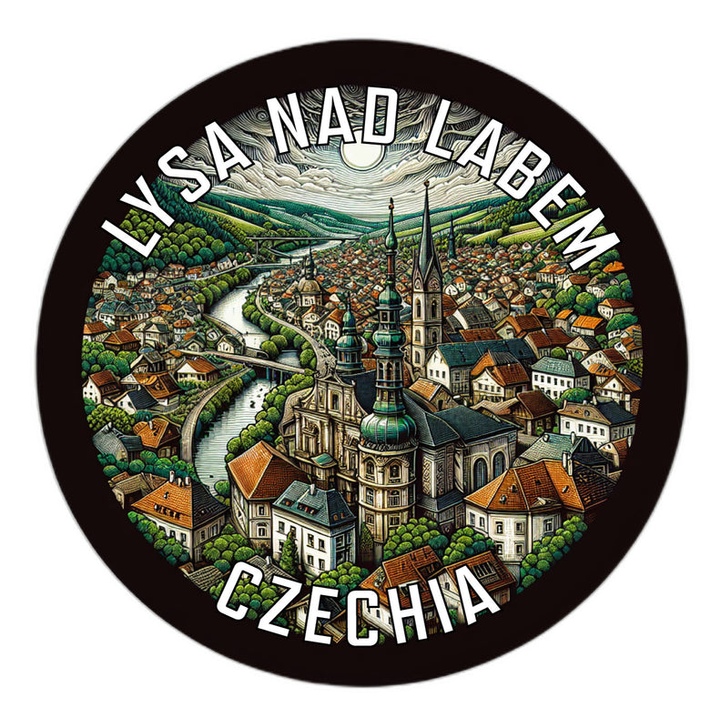 Lysa nad Labem Czechia Souvenir Die Cut Flat Magnet 6-Inch